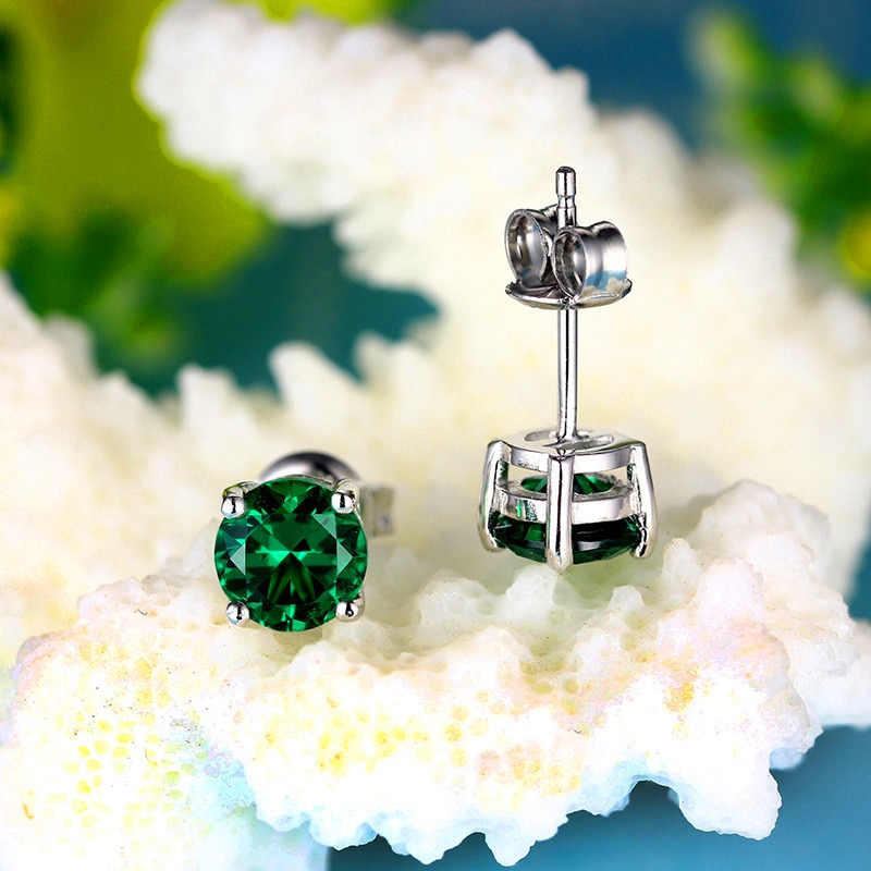 Emerald Stone Earrings