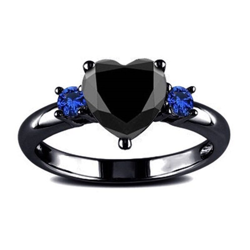 Black Heart Ring For Women