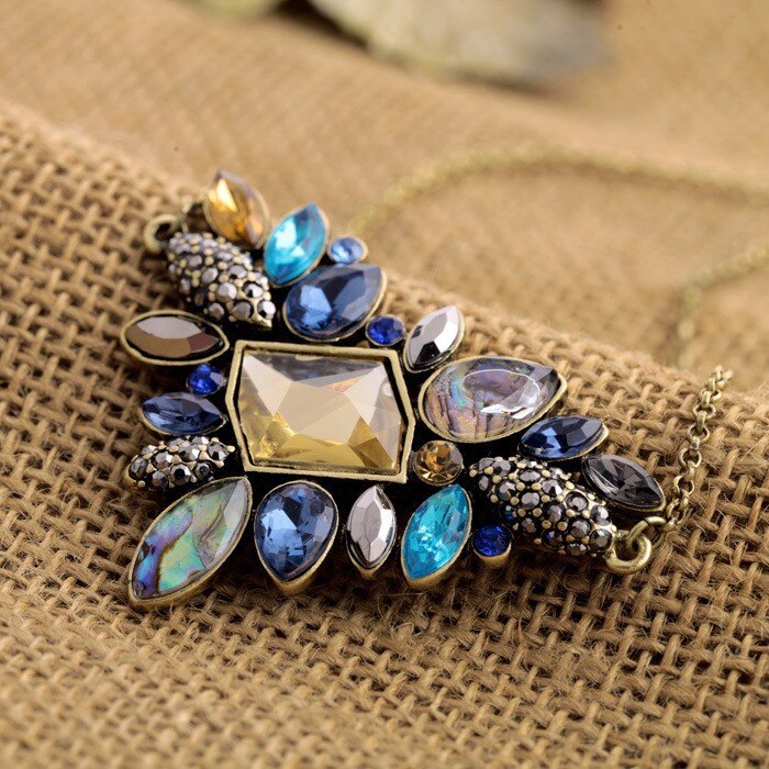 Women's Rhinestone Pendant Necklace